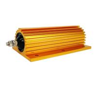 Resistencia con Carcasa de Aluminio RXG24, Resistencia de Carcasa de Aluminio Dorado, 100w, 150w, 200w, 250w, 300w, 500w, Resistencia de Descarga, Resistencia de decodificación(30 Ohm,100w)