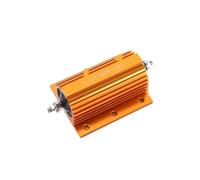 Resistencia de carcasa de aluminio dorado de alto rendimiento Rxg24-75W100W150W200W250W. Resistencia de descarga de metal límite de corriente 10 ohmios 20 ohmios 30 ohmios 50 ohmios 100 ohmios 150