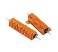 Resistencia de Carcasa de Aluminio Resistencia bobinada RX24 de aluminio con carcasa metálica BXV, 50 W, 100 W, 0,01 R ~ 100 K, 1 6 8 10 20 200 500 ohmios, 1 K, 10 K.(50W-7.5R)