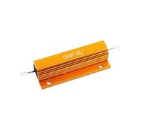 Resistencia de Carcasa de Aluminio Resistencia bobinada RX24 de aluminio de 100 W con carcasa metálica, 51, 56R, 60R, 65R, 68R, 75R, 80R, 82R, 85R, 90R, 100R, 120R, 150R, 180R, 200R ohmios(0.5R)