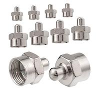 Resistencia de conexión hembra, 75 ohmios, conector F SAT HB-Digital 10x F-Abschlusswiderstand chapado en níquel