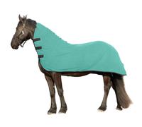 Resistencia de un enfriador de contorno de velln suave y duradero y duradero para caballos (medio verde azulado)