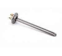 Resistencia eléctrica recta sobre brida 1200 W - Longitud 275 mm - Sin puerta ánodo - Repuesto para calentador de agua/caldera, calentador de inmersión - LEMAG SRL