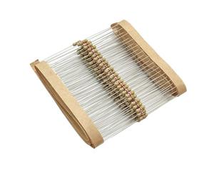 Resistencia fija de chip Resistencias de película carbono con limitación corriente 1/2 W, resistencias precisión grado audio 0,1 R-10 M ohmios (50 unidades)(470K)