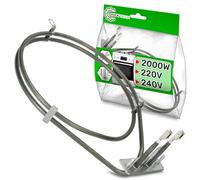 Resistencia Horno Circular 2000W 220V-240V con Código Original 77X2277 CCM002830 76X5859 77X3169 para Brandt para Fagor para De Dietrich - MADE IN TURKEY - Garantía de 5 Años - ONIX TECH
