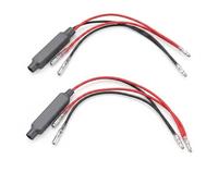 Resistencia Intermitencia LED Moto 12V 10W Corrector Error, 2 Uds | Cables 135 mm, Cobre Puro, 10 Ohm, Boquilla Bullet 3,5 mm, Compatible Scooter y Quad, Decodificador Antiparpadeo