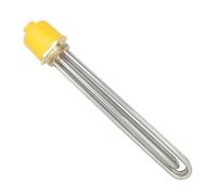 Resistencia termo electrico 220v elemento calentador immersion electrico resistencia deposito agua inox calentar tubular (1-1/2" L250mm 6kw 220v)