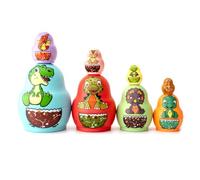 Resistente a los golpes, resistente al calor, linda muñeca rusa de anidación, pintada a mano, juguete para manualidades, decoración del hogar, mejora el pensamiento lógico de los niños, anidación para