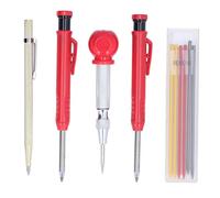 resistente a roturas Kit de marcado de trazador de 10 piezas Lápices de carpintero Nicpro Juego de portaminas mecánicos con 3 recambios de colores para construcción de carpintería