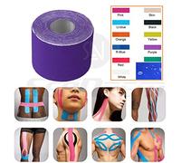Resistente al agua para kinesiología cinta, músculo sin cortar transpirable apoyo adhesivo, deportes Wrap para fascitis plantar para rodilla codo muñeca espalda deporte y Bulk tamaño 5 cm * 5 m