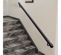 Resistente barandilla de hierro forjado para uso en interiores y exteriores, ideal para porches, lofts, jardines y pasillos