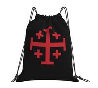 Resistente Bolsa de natación Cruz católica de Jerusalén Casual Mochila Deportiva 36x42cm para Viajes,Uso Diario
