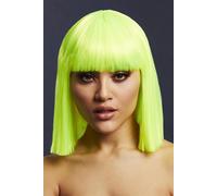 Resistente Calor Peluca Lavable Styleable Mujer Disfraz Lola Bob 30cm