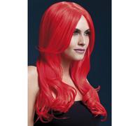 Resistente Calor Peluca Lavable Styleable Mujer Peluca Disfraz Kloe Peluca Rojo