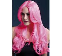 Resistente Calor Peluca Lavable Styleable Mujer Peluca Disfraz Kloe Peluca Rosa