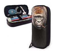 Resistente Estuches De Lápices Monos Babuinos Fumando Cigarrillos Estuches Portalapices Personalizado Caja De Almacenamiento Para Material De Oficina, Organizador De Papelería, Escuela, 20X9X4Cm