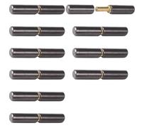 Resistente, metal desmontable, soldado, 10 bisagras de barril soldables, para puertas batientes, ventanas, rampas de remolque, bisagras de puerta de soldadura de 2-1/4 pulgadas, puertas de remolque