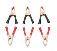 Resistente para pinzas de cocodrilo diseñadas para proporcionar un contacto seguro en escenarios de carga de batería, incluyendo uso en campamento (20 piezas)