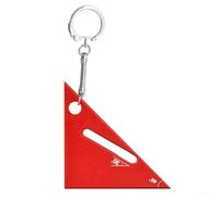 Resistente pero ligera, la herramienta de medición triangular portátil está hecha de materiales (rojo)