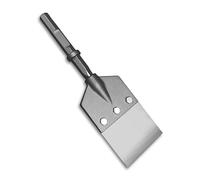 Resistente: sistema de raspador de suelo, vástago hexagonal de muesca de 1-1/8 pulgadas, cincel Champion / funciona muy bien con carritos de martillo de demolición