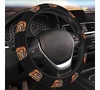 Resistente Volante De Coche Protector 38Cm León Todo Lo Puedo En Cristo Que Me Fortalece Filipenses Cubierta del Volante Durabilidad Accesorios Coches para Furgoneta, Camión