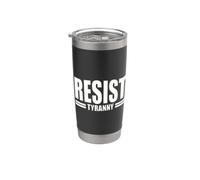 RESISTIR A LA TIRANÍA NO CUMPLIR DESOBEYE ANTI AUTORIDAD Vaso térmico de acero inoxidable de doble pared