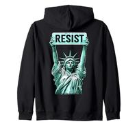 Resistir Estatua de la Libertad | Amantes de la Igualdad y la Libertad Sudadera con Capucha