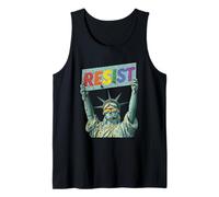 Resistir Estatua Liberty Pride Rainbow Queer Gay CSD LGBTQ Camiseta sin Mangas