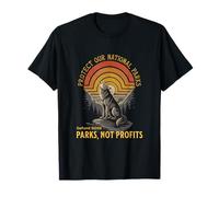Resistir Guardar nuestros parques Alt US National Parks Wolf Nature Camiseta