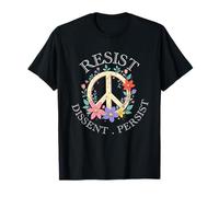 resistir la disidencia persisten mujeres feministas Protesta Paz floral Camiseta