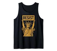 Resistir la Estatua de la Libertad Protesta Rebelde contra los Altos Aranceles Camiseta sin Mangas