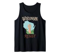 Resistir la protesta política de Wisconsin Camiseta sin Mangas