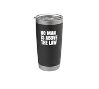 Resistir Ningún hombre está por encima de la ley Justicia estadounidense Democracia Vaso térmico de acero inoxidable de doble pared