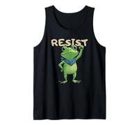 Resistir Rana Portland Frog Protesta Meme Camiseta sin Mangas