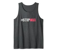 Resistir Stop War Paz Sanar Anti Violencia Lucha Fin del derramamiento de Sangre Camiseta sin Mangas