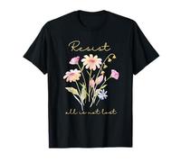 Resistir sutil Anti Trump Floral Botánico Protesta Política Camiseta