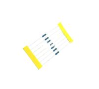 Resistor de potencia de película metálica, 100 Uds., 1/4W, 1%, 0,25W, 0,1~1M, 2,2, 4,7, 10R, 47, 100, 200, 220, 360, 470, 680, 1K, 2,2 K, 10K, 47K, 22K, 100KOhm(8.2 Ohm)