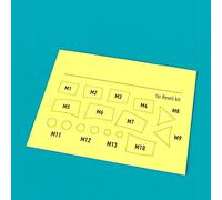 Reskit RSM48-0022 - 1/48 SR-71 Máscaras de pintura precortadas para Blackbird kit Revell