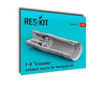Reskit RSU48-0216 1/48 F-8 "Crusader Boquilla de escape para kit Hasegawa
