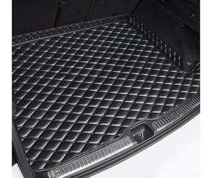 RESKIU Alfombrilla Maletero de Coche, para Jeep Cherokee 2014-2018 Tronco Bandeja Protectora Antideslizante Protectora Estera Maletero Antideslizante,Black/B