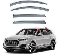 RESKIU Deflectores de Viento para Audi Q7 MK2 4M 2016-2025, Cortavientos Ventana Coche Deflectors Ventanilla Lluvia y Sol Cubierta Antilluvia