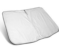 RESKIU Parasol Coche para Bugatti Chiron 2016, Parasol Parabrisas Reflectante UV 99% y Anti-Calor Protector Solar Plegable Compacto,Silver/B