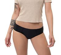 Reslip - Braga Menstrual Modelo Culotte - Talla XS - Color Negro - Braguita Menstrual para Flujo Normal - Absorbe hasta 50 ml - Lavable y Reutilizable - Discreta y Cómoda - 1 Unidad