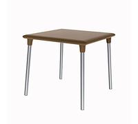 Resol New Flash Mesa Cuadrada Interior, Exterior 90x90 | jardín, terraza, balcón, Salon, Cocina, Comedor | diseño, Ligero, Multiusos | 2-4 Personas | Arena