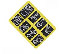 Resolución de rompecabezas de metal, rompecabezas de metal 3D, rompecabezas de metal, anillo de rompecabezas de metales, juego de anillos mecánicos de física, rompecabezas de alambre, juegos de