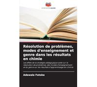 Résolution de problèmes, modes d'enseignement et genre dans les résultats en chimie