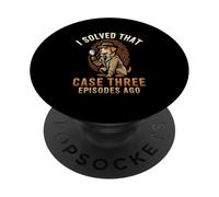 Resolví Ese Caso Hace Tres episodios Crimen Verdadero PopSockets PopGrip Adhesivo