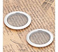 Resonador de Metal de -Oound Hole Screen Deliced Forma Gran Decoración para su Dobro Silver (SILVER)
