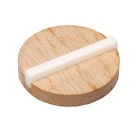 Resonador de Puente de Galleta, Tuerca de Guitarra de Repuesto, Galleta de Madera de Arce con Silla de Montar de Hueso de Buey para Resonador de Cono único GK999B