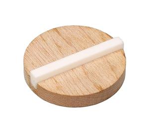 Resonador de Puente de Galleta, Tuerca de Guitarra de Repuesto, Galleta de Madera de Arce con Silla de Montar de Hueso de Buey para Resonador de Cono único GK999B